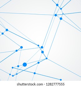 Line art connect dots or collection on white background. Abstract vector design and vector illustration.