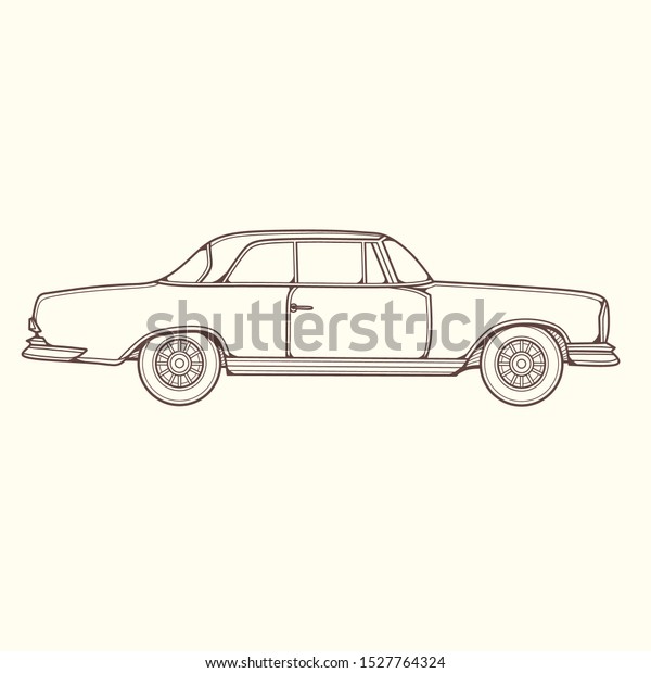 Line Art Cool Classic\
Car