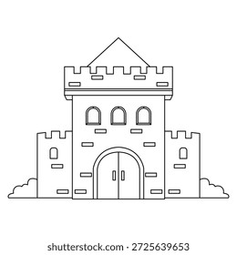 The Line Art of Corner Castle