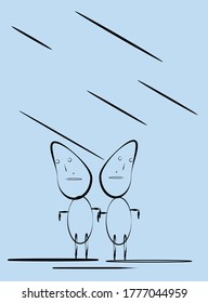 line art couple design. love moment sketch 