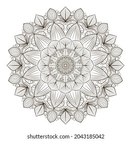 line art creative mandala design