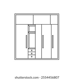 The Line Art of Cupboard