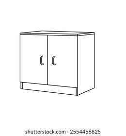 The Line Art of Cupboard