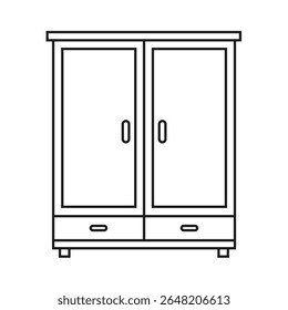 The Line Art of Cupboard.