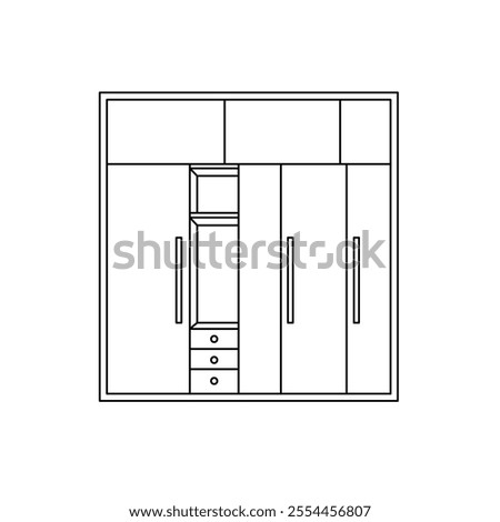 The Line Art of Cupboard
