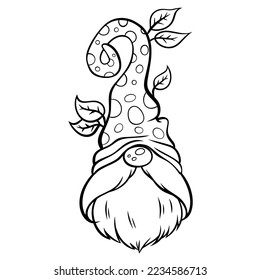 Line art cute genome is a line drawing in black on a white background. suitable for use as an illustration and bring to paint