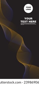 Arte de línea con textura de fondo oscuro para tu diseño.