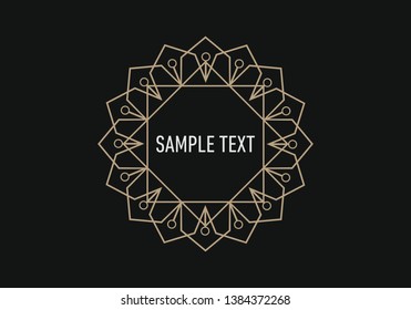 Line art decoration geometric Vector Frames and Borders. Vector Illustration. Vector Design Elements. Vintage Decoration