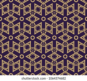 Line art decorative geometric ornament. Seamless pattern. Vector illustration for design.