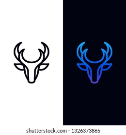 Line Art Deer Color Designs illustration vector template. Suitable for Creative Industry, Multimedia, entertainment, Educations, Shop, and any related business