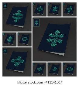 Line Art Design. Calligraphic Linear Element. Vector Illustration.