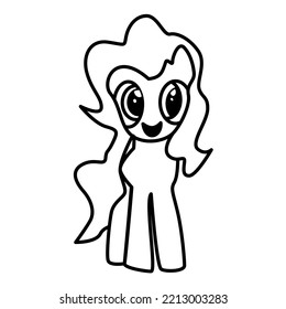 line art design cartoon characters