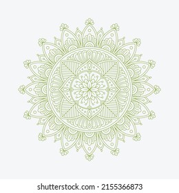 Line art design for decoration, packaging, card, coloring book page or anti stress.