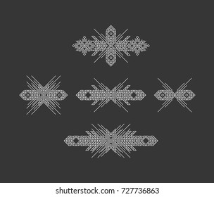 Line art design for invitation, poster, badge, monogram. Elegant luxury design template. Vector illustration.