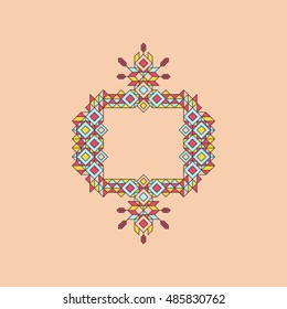 Line Art Design for Invitations, Posters, Badges. Linear Element. Geometric Style. Wedding Invitation. Elegant Luxury Template. Vector Illustration.