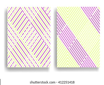 Line Art Design.Stripe Pattern. Geometric Design Poster.