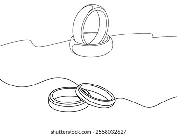  Line Art of a Diamond Engagement Ring