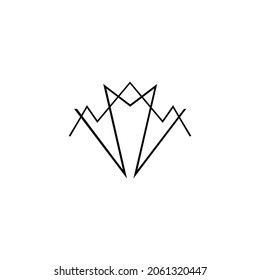 line art diamond idea design  