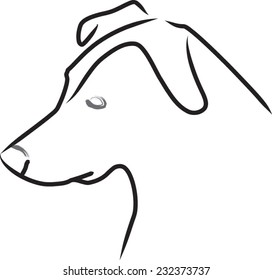 Line art of a Dog