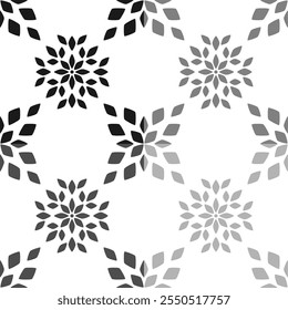 line art doodle artwork abstract seamless geometric graphic decoration ethnic outline template wallpaper printed fabric pattern hand drawn contour shape background ombre black and white 
