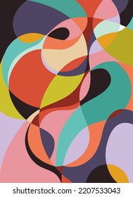 line art drawing with abstract shape. Abstract Plant Art design for print, cover, wallpaper, Minimal and natural wall art. Vector illustration.