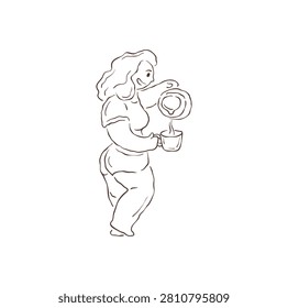 A line art drawing