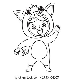 Line Art Drawing For Kids Coloring Page