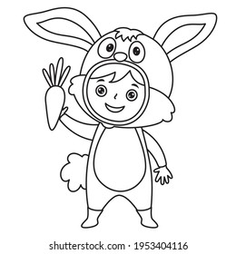 Line Art Drawing For Kids Coloring Page