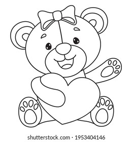 Line Art Drawing For Kids Coloring Page