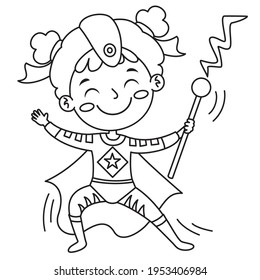 Line Art Drawing For Kids Coloring Page