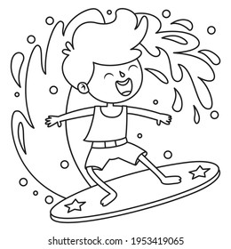 Line Art Drawing For Kids Coloring Page