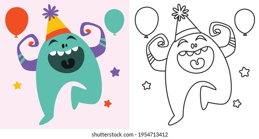 Line Art Drawing For Kids Coloring Page