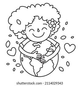 Line Art Drawing For Kids Coloring Page