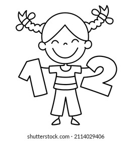 Line Art Drawing For Kids Coloring Page