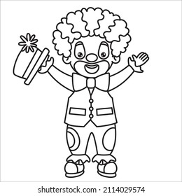 Line Art Drawing For Kids Coloring Page