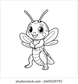 Line Art Drawing For Kids Coloring Page