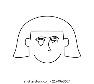 line art drawing, logo , scratch, pen, funny drawing, eps 10 
