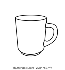 line art drinking water glass vector illustration drawing