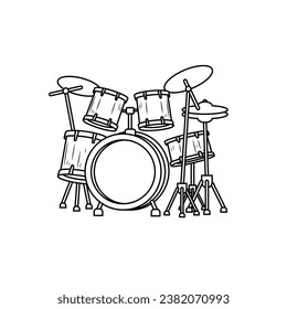 The Line Art of Drum