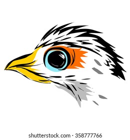 Line art of eagle