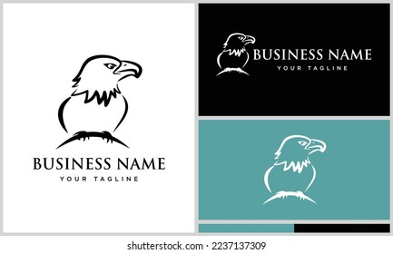 Logo-Vorlage für Linienadler