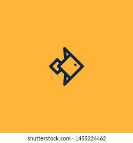 line art fish logo design