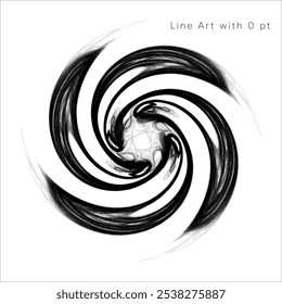 Arte de línea Flor y líneas mágicas Obra de arte Abstractas