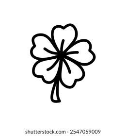 Line Art Flower Plant Icon, Garden Flower Plant Illustration, Flower Icon