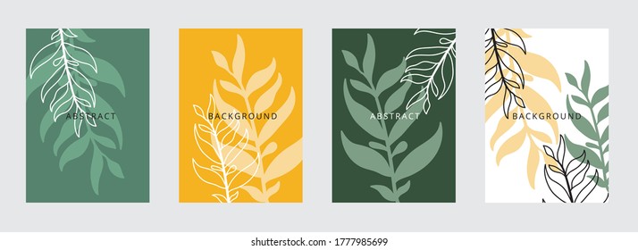 Line art flower set. One line drawing. Fancy line art. Trendy concept for the logo, card, banner, poster flyer,  vector illustration.