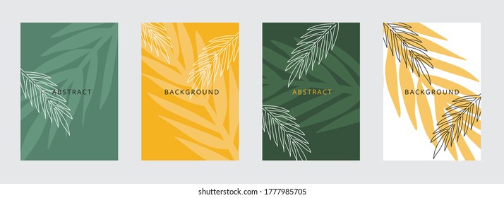 Line art flower set. One line drawing. Fancy line art. Trendy concept for the logo, card, banner, poster flyer,  vector illustration.