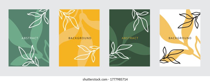 Line art flower set. One line drawing. Fancy line art. Trendy concept for the logo, card, banner, poster flyer,  vector illustration.