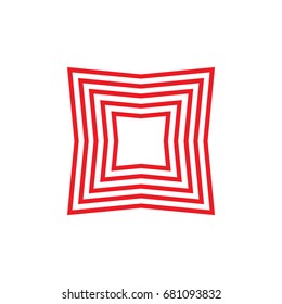 line art form square object