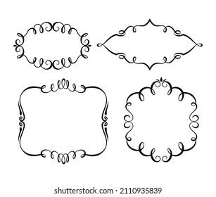 line art frame decoration. good use for any design you want
