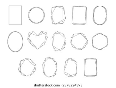 Line Art Frame Element Set